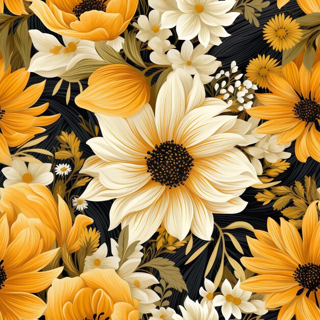 Yellow Flowers Pattern