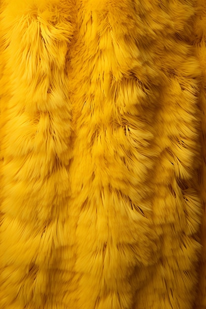 A yellow fur texture background