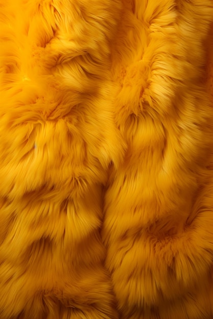 A yellow fur texture background