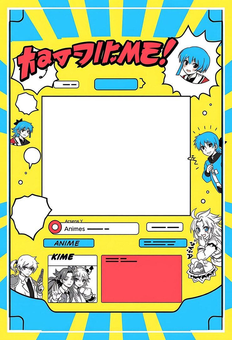 Photo アニメが描かれた黄色いゲーム