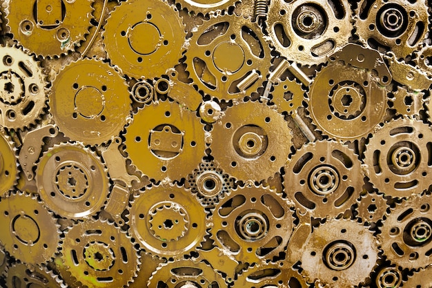 yellow gear background