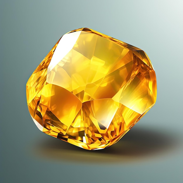 yellow gems on a white background