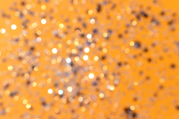 Yellow glowing bokeh