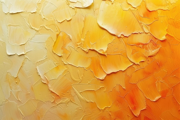 Yellow and golden abstract art with orange gradient