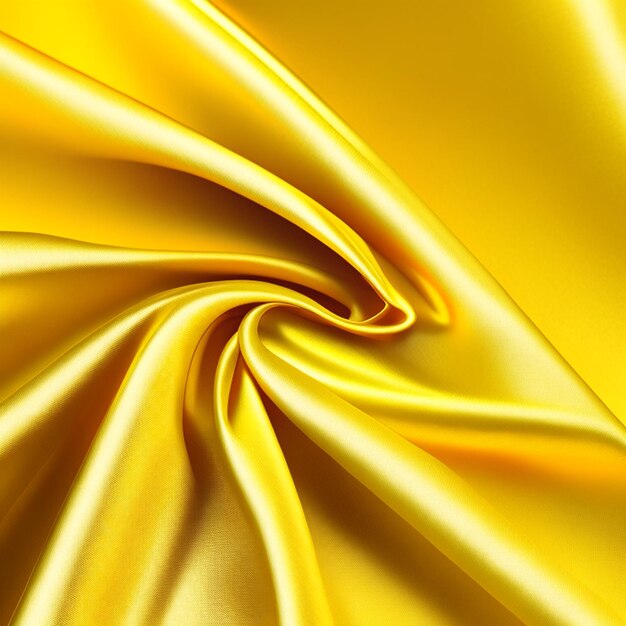 Yellow and golden cloth waves background texture