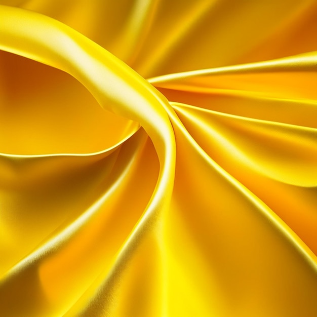 Yellow and golden cloth waves background texture