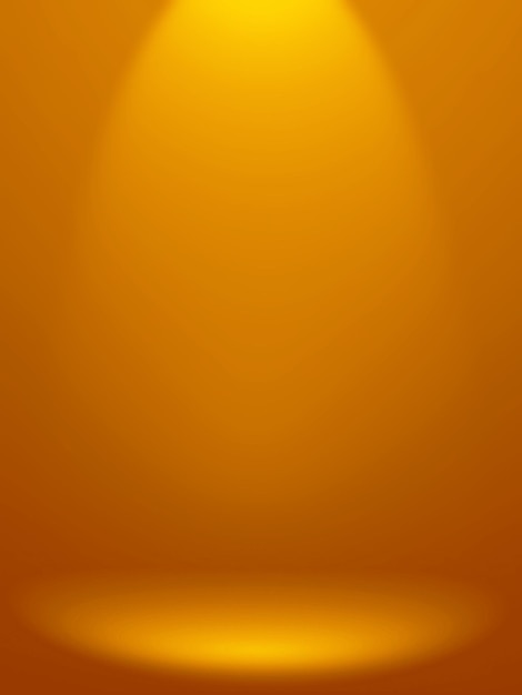 Yellow gradient wall blank studio room plain studio background