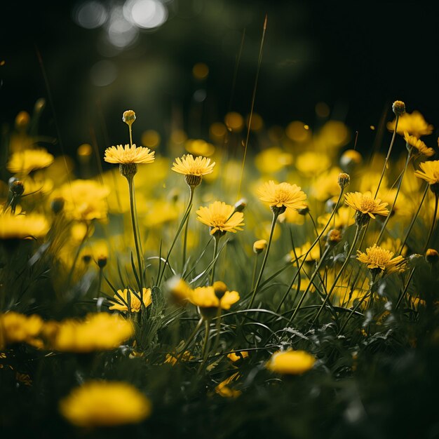 Photo yellow grass