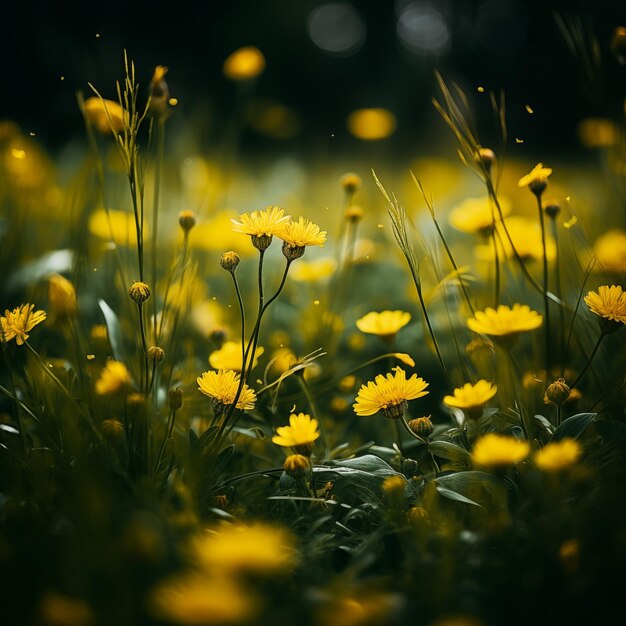 Photo yellow grass