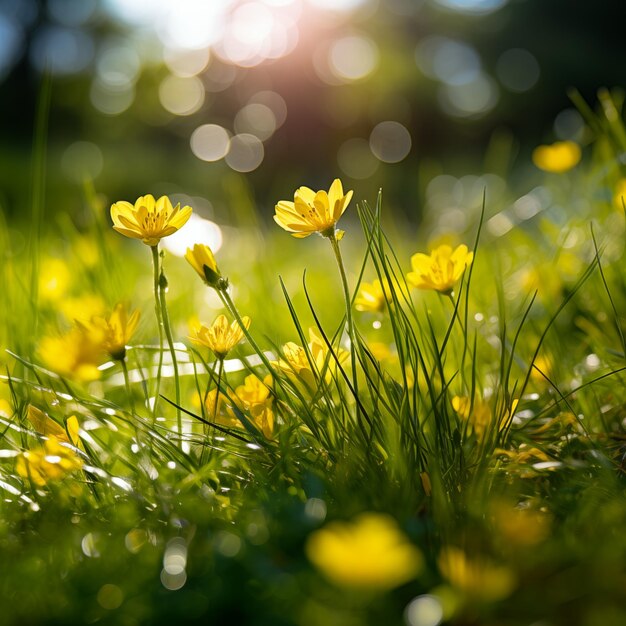 Photo yellow grass