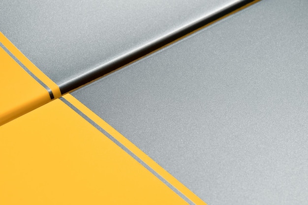 Yellow and gray glittering vehicle panel background