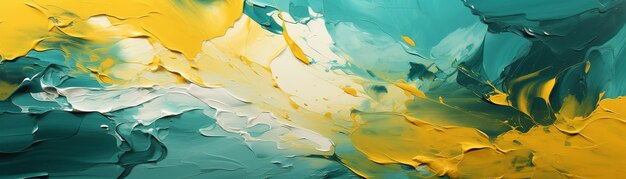 Yellow green abstract acrylic background waves blobs and formless shapes for banners and flyers