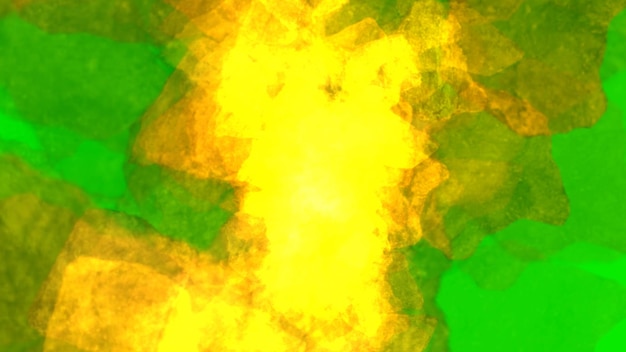 Foto a yellow and green background with a yellow and orange image of a yellow fire