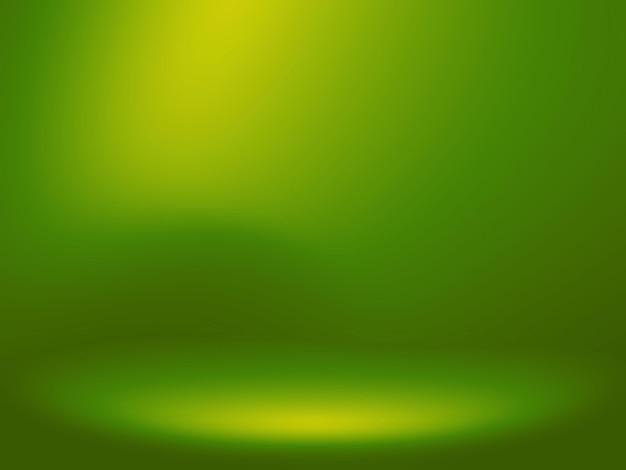 Yellow and green empty room gradient background