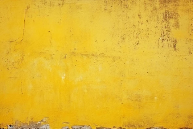 Yellow grunge wall for texture background