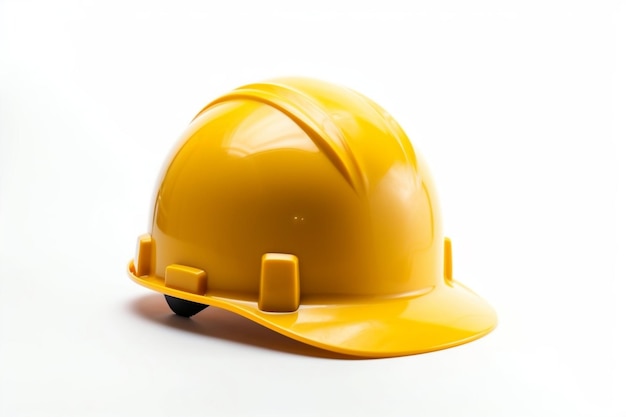 Yellow Hard Hat Helmet on Transparent Background AI