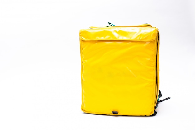 Yellow heat bag isolated on white background