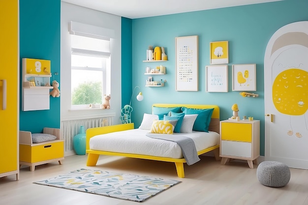 Yellow home bed