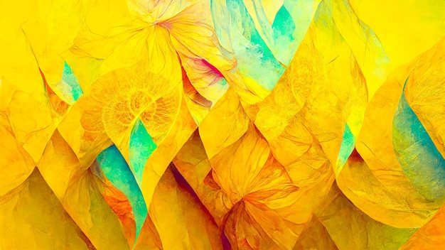 Yellow hypnotic abstract lines wallpaper background design super bright colors juicy natural texture