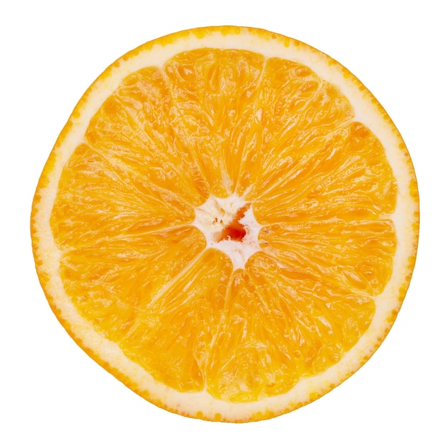 Yellow juicy lemon cross-section on white isolated background. Healthy food. Close-up.