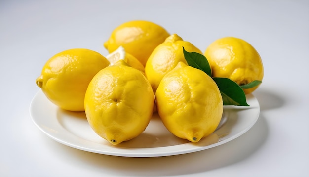 Foto un limone giallo e succoso