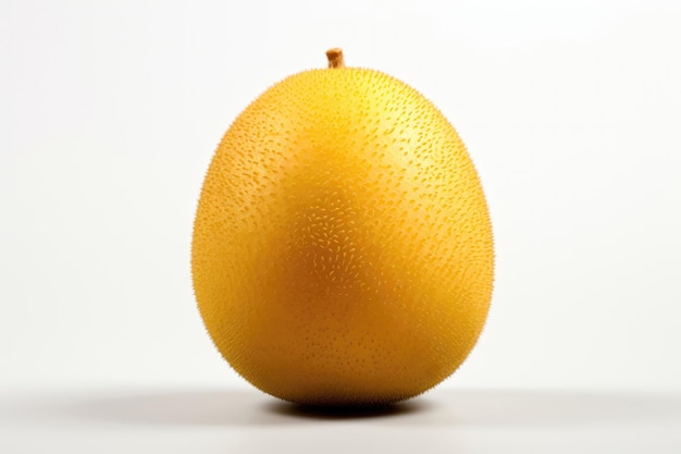 Yellow Kiwifruit Closeup On White Background