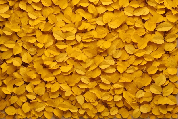 黄色の葉の背景 葉の背景 葉の壁紙 葉のパターン 落ち葉の背景 カラフルな葉の背景 AIジェネレーティブ