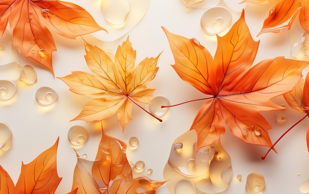 the yellow leaves on the left are from the orange and red maple.