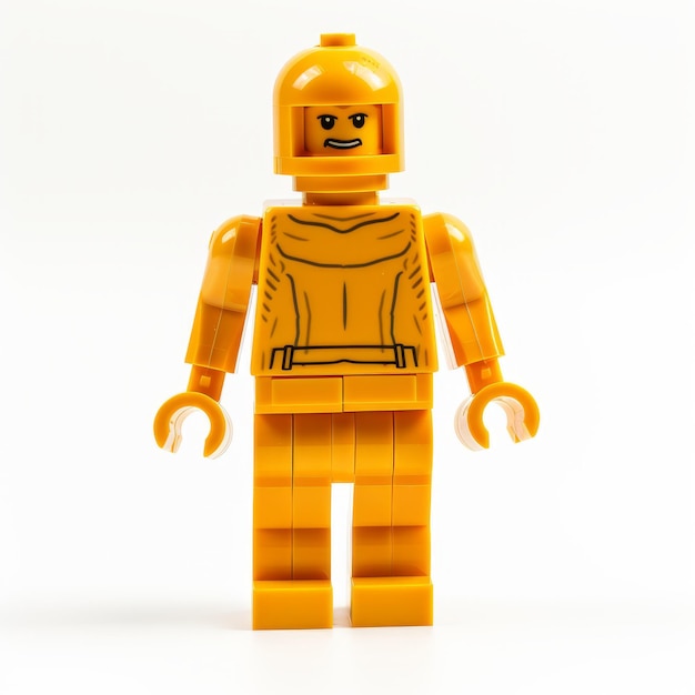 Yellow Lego Mini Figurine In Space Age Orange Suit