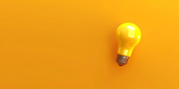 a yellow light bulb is on a yellow surface
