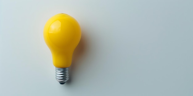 a yellow light bulb with a yellow bulb on it