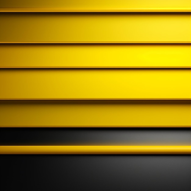 Yellow lines on a black background