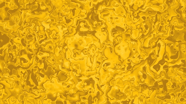 A yellow liquid with bubbles in it