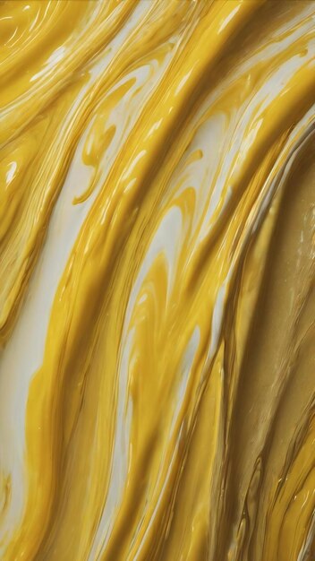 A yellow liquid with swirls