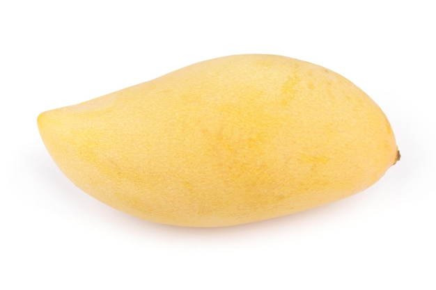 Photo yellow mango fruit on white background