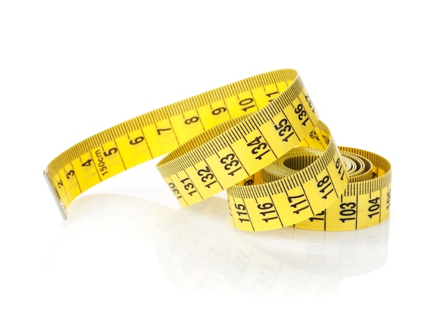 Yellow measure tape