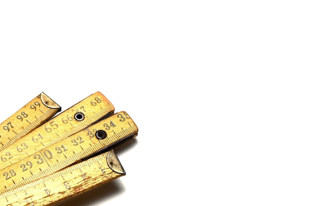 Желтая измерительная лента для инструментальной рулетки или линейки Шаблон рулетки в сантиметрах