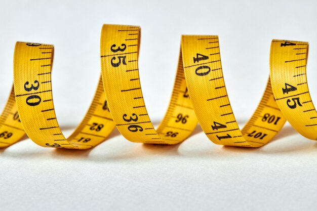 Yellow measuring tape