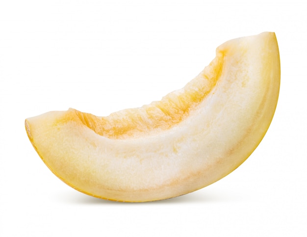 Yellow melon isolated . Clipping path