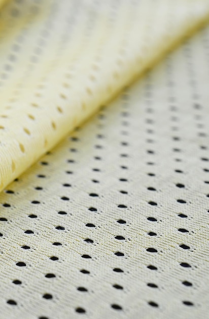 Yellow mesh sport wear fabric textile background pattern