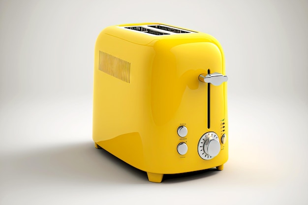 Yellow modern toaster for home kitchen appliances