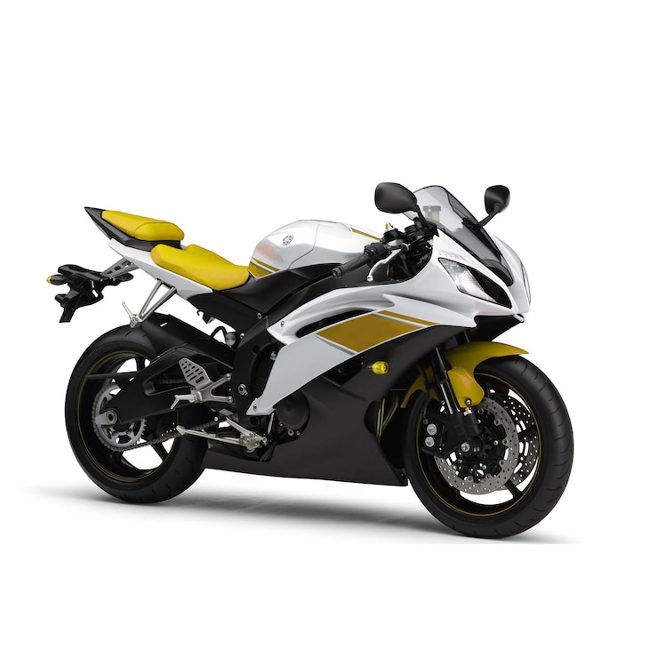 Photo yellow motorcycle isolated on a white background