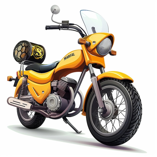 a yellow motorcycle with the word honda on the front