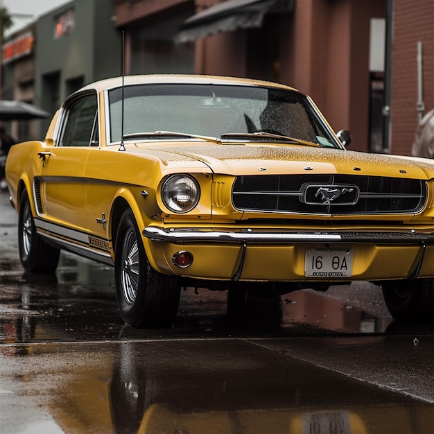 Yellow Mustang