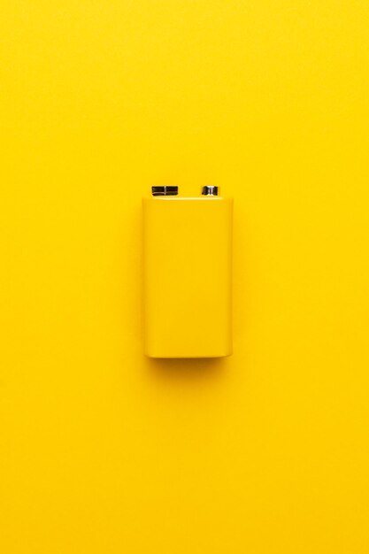 Yellow ninevolt battery