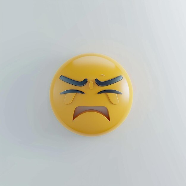 a yellow object with the word angry on it