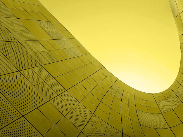 yellow olive abstract curved paper background design
