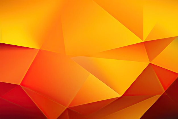 Yellow orange abstract background Geometric shapes Color gradient