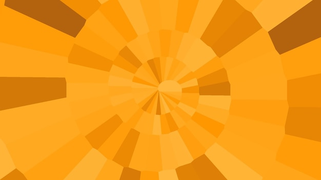 a yellow and orange background with a circle in the center.