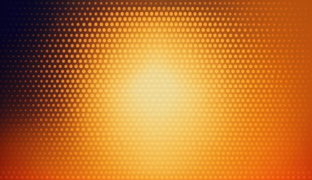 A yellow and orange background with a pattern of dots.